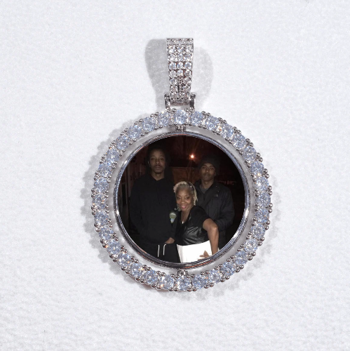 3D Spinning 2-Faced Custom Picture Pendant