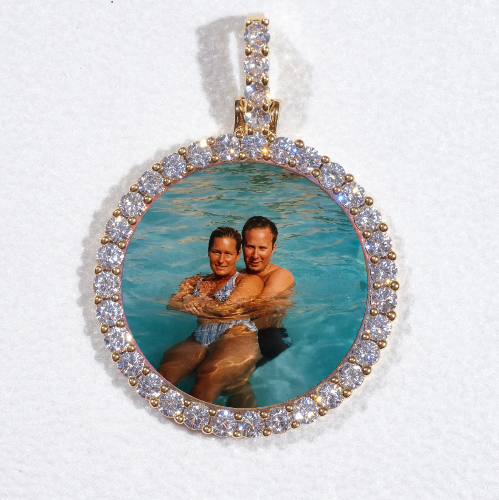 3D CIRCLE CUSTOM PICTURE PENDANT SMALL SIZE