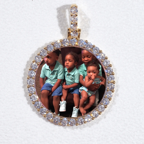 3D CIRCLE CUSTOM PICTURE PENDANT SMALL SIZE