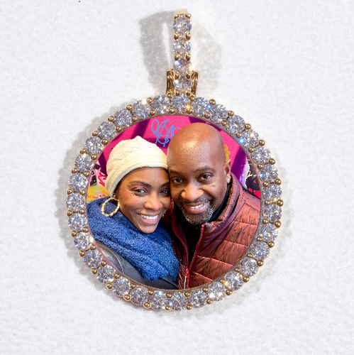 3D CIRCLE CUSTOM PICTURE PENDANT SMALL SIZE