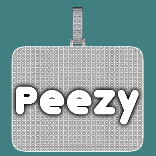 CUSTOM LETTER NECKLACE 3D BIG SQUARE