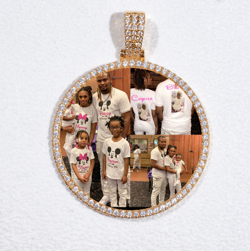 MEDIUM 3D CIRCLE CUSTOM PICTURE PENDANT