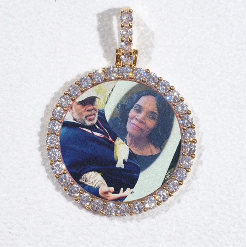 3D CIRCLE CUSTOM PICTURE PENDANT SMALL SIZE
