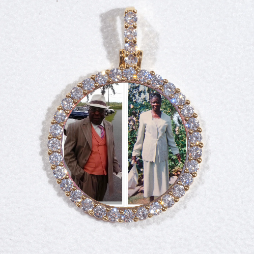 3D CIRCLE CUSTOM PICTURE PENDANT SMALL SIZE