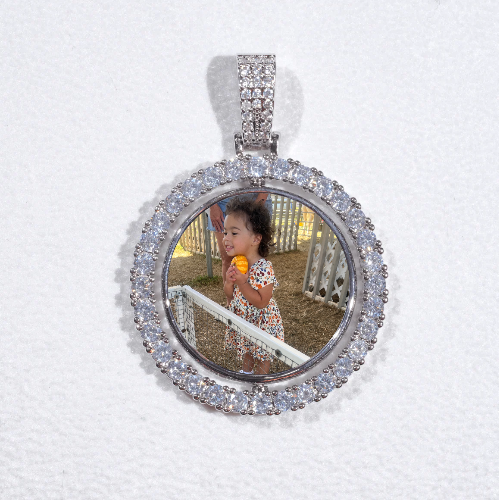 3D Spinning 2-Faced Custom Picture Pendant