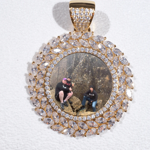 Large 3D Wheat Ear Custom Picture Pendant