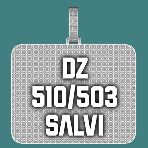 CUSTOM LETTER NECKLACE 3D BIG SQUARE