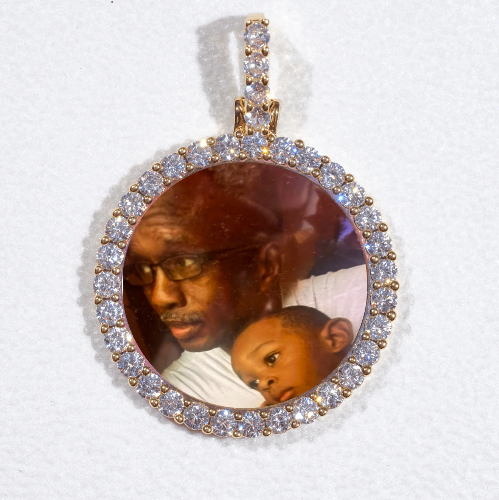 3D CIRCLE CUSTOM PICTURE PENDANT SMALL SIZE