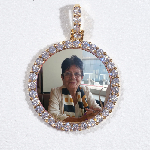 3D CIRCLE CUSTOM PICTURE PENDANT SMALL SIZE