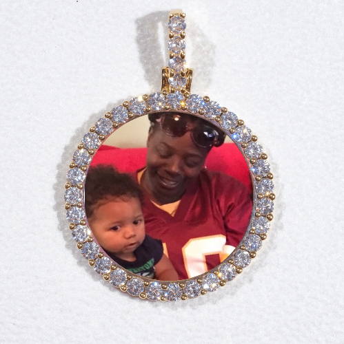 3D CIRCLE CUSTOM PICTURE PENDANT SMALL SIZE