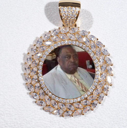 Large 3D Wheat Ear Custom Picture Pendant