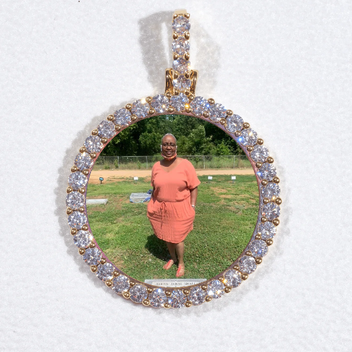 3D CIRCLE CUSTOM PICTURE PENDANT SMALL SIZE