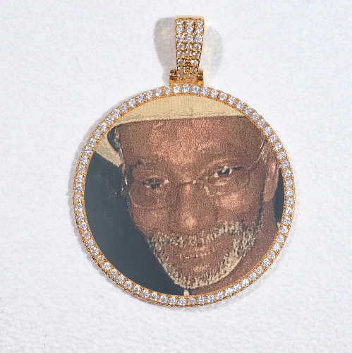 MEDIUM 3D CIRCLE CUSTOM PICTURE PENDANT