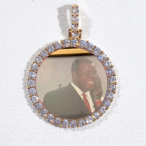 3D CIRCLE CUSTOM PICTURE PENDANT SMALL SIZE