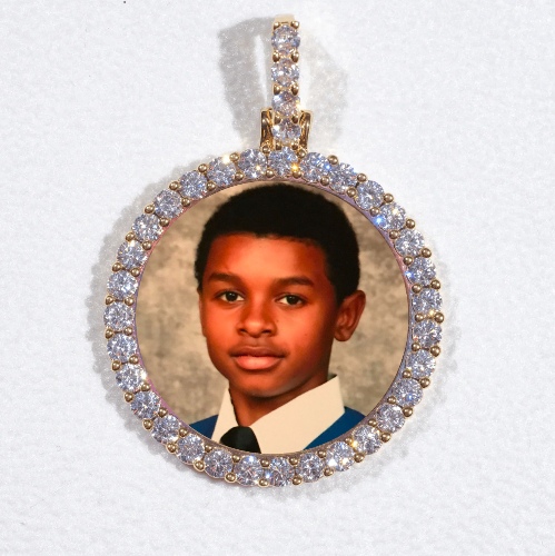 3D CIRCLE CUSTOM PICTURE PENDANT SMALL SIZE