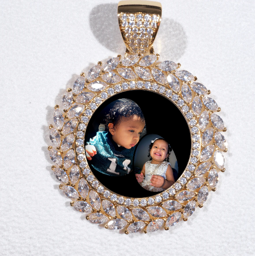 Large 3D Wheat Ear Custom Picture Pendant