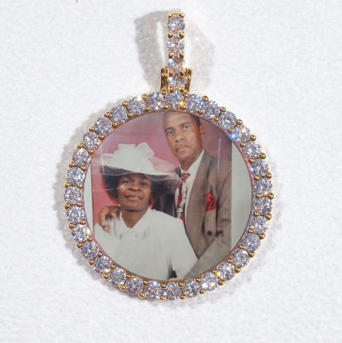 3D CIRCLE CUSTOM PICTURE PENDANT SMALL SIZE
