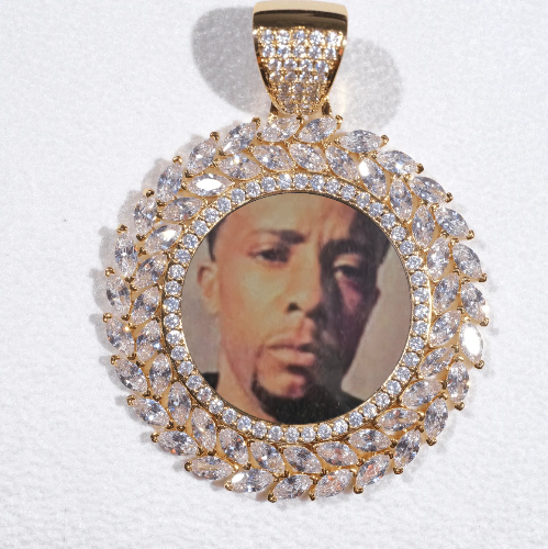 Large 3D Wheat Ear Custom Picture Pendant