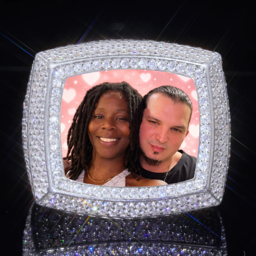 3D CUSTOM PICTURE ICED RING