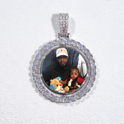 3D Spinning 2-Faced Custom Picture Pendant