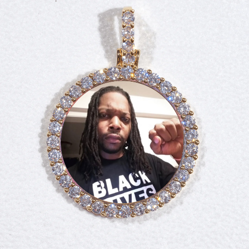 3D CIRCLE CUSTOM PICTURE PENDANT SMALL SIZE