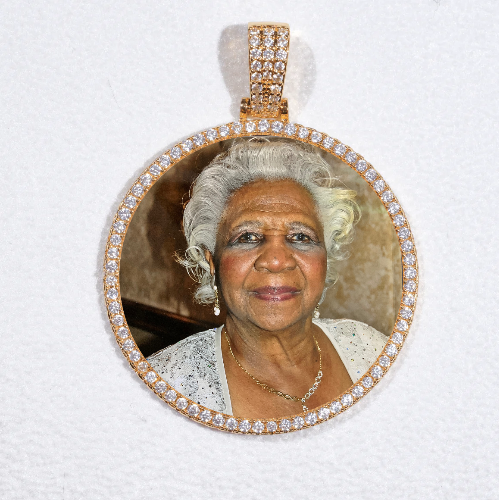 MEDIUM 3D CIRCLE CUSTOM PICTURE PENDANT