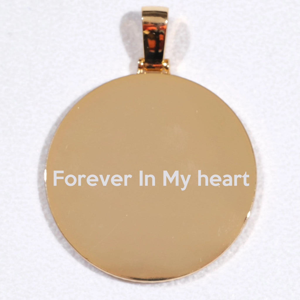 MEDIUM 3D CIRCLE CUSTOM PICTURE PENDANT