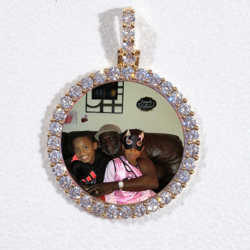 3D CIRCLE CUSTOM PICTURE PENDANT SMALL SIZE
