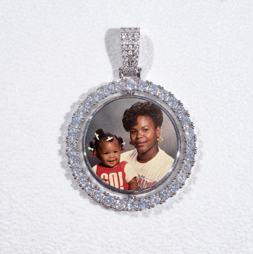 3D Spinning 2-Faced Custom Picture Pendant