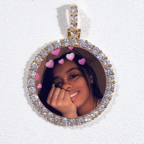 3D CIRCLE CUSTOM PICTURE PENDANT SMALL SIZE