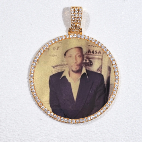 MEDIUM 3D CIRCLE CUSTOM PICTURE PENDANT