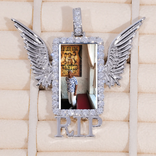 RIP WING 3D CUSTOM PICTURE PENDANT