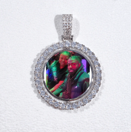 3D Spinning 2-Faced Custom Picture Pendant