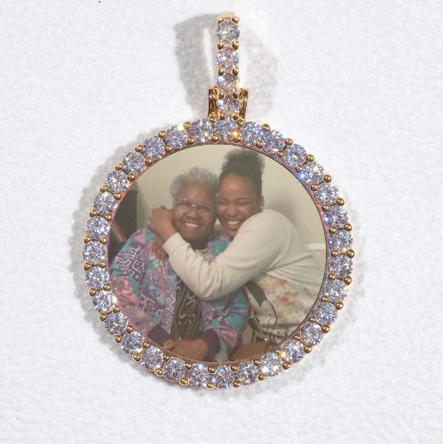 3D CIRCLE CUSTOM PICTURE PENDANT SMALL SIZE