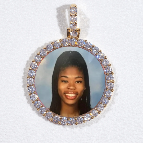 3D CIRCLE CUSTOM PICTURE PENDANT SMALL SIZE