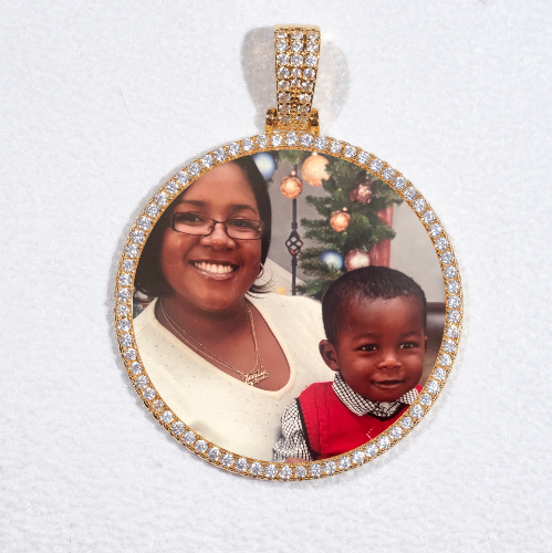 MEDIUM 3D CIRCLE CUSTOM PICTURE PENDANT