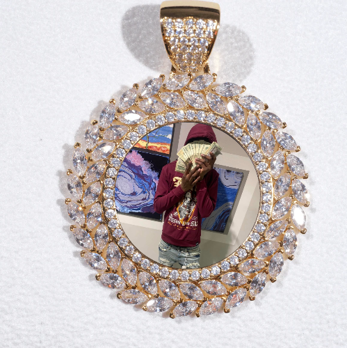 Large 3D Wheat Ear Custom Picture Pendant