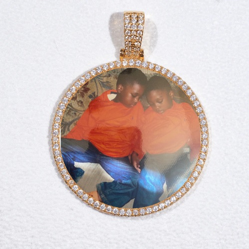 MEDIUM 3D CIRCLE CUSTOM PICTURE PENDANT