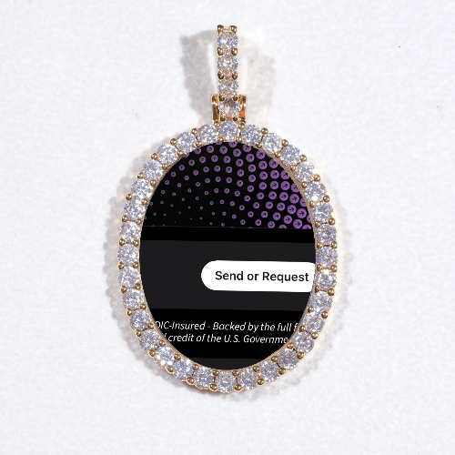 3D Oval Custom Picture Pendant