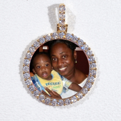 3D CIRCLE CUSTOM PICTURE PENDANT SMALL SIZE
