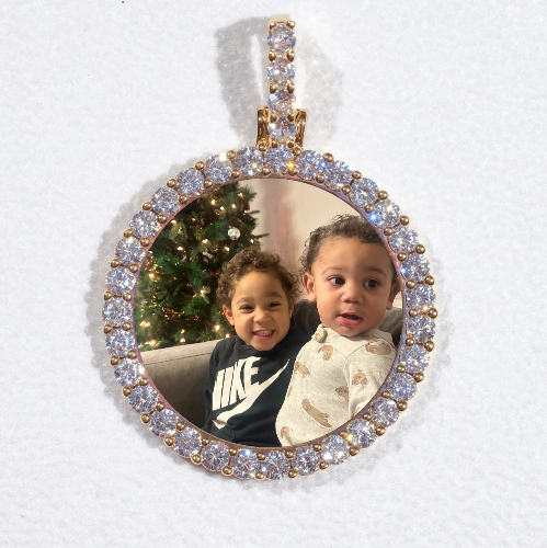 3D CIRCLE CUSTOM PICTURE PENDANT SMALL SIZE