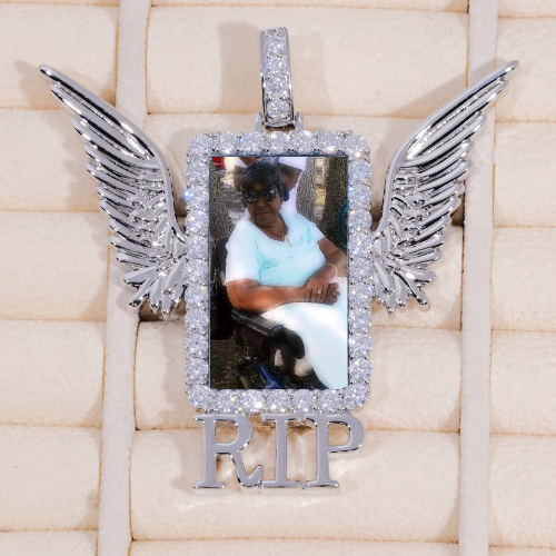RIP WING 3D CUSTOM PICTURE PENDANT