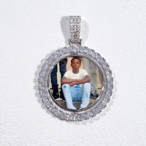 3D Spinning 2-Faced Custom Picture Pendant