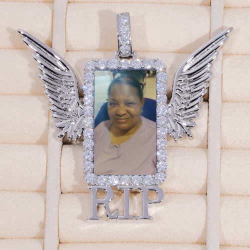 RIP WING 3D CUSTOM PICTURE PENDANT