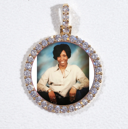 3D CIRCLE CUSTOM PICTURE PENDANT SMALL SIZE
