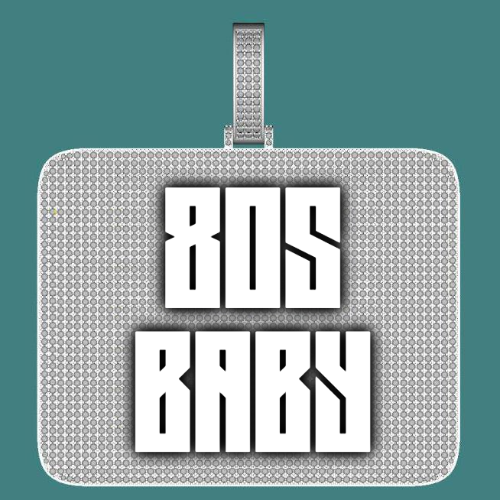 CUSTOM LETTER NECKLACE 3D BIG SQUARE