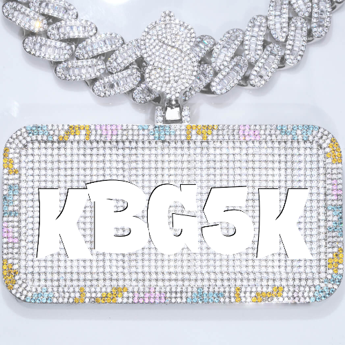 CUSTOM LETTER NECKLACE 3D COLORFUL SQUARE
