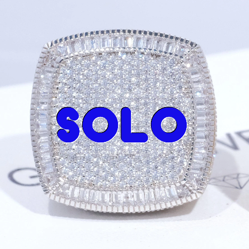 CUSTOM LETTER 3D ICED RING