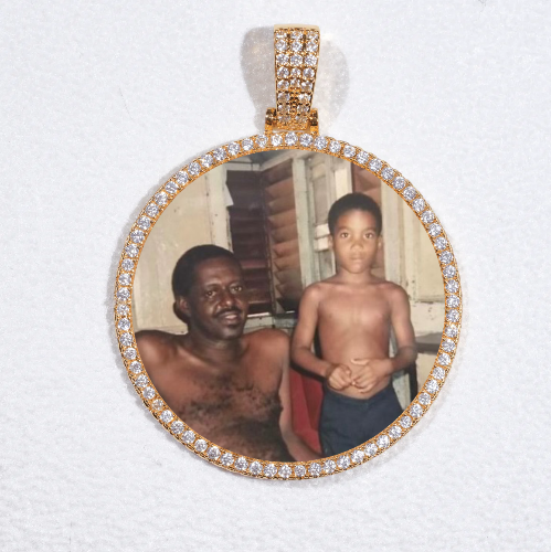 MEDIUM 3D CIRCLE CUSTOM PICTURE PENDANT