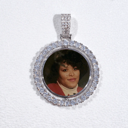 3D Spinning 2-Faced Custom Picture Pendant